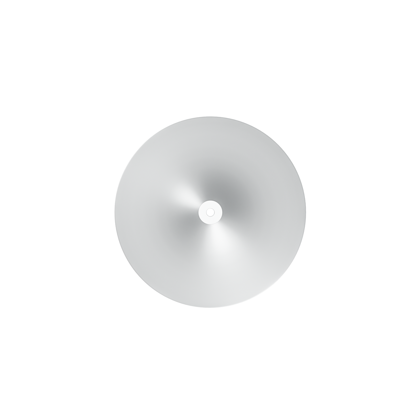 Plaque de base lourde Sphere argent brossé